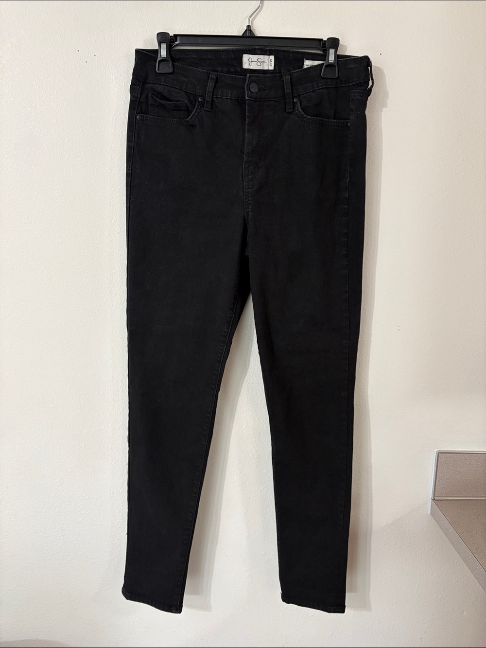 Jessica Simpson Black High Rise Forever Rolled Ankle Skinny Jeans Size 8/29